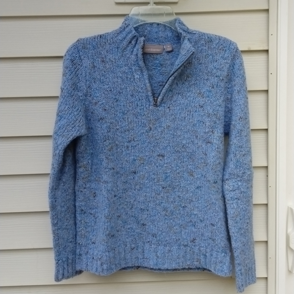 Croft & Barrow Blue Crew Neck Sweater - Picture 1 of 3